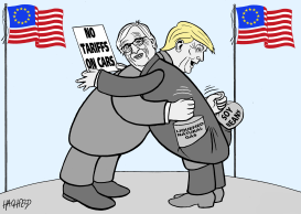 JUNCKER AND TRUMP by Rainer Hachfeld