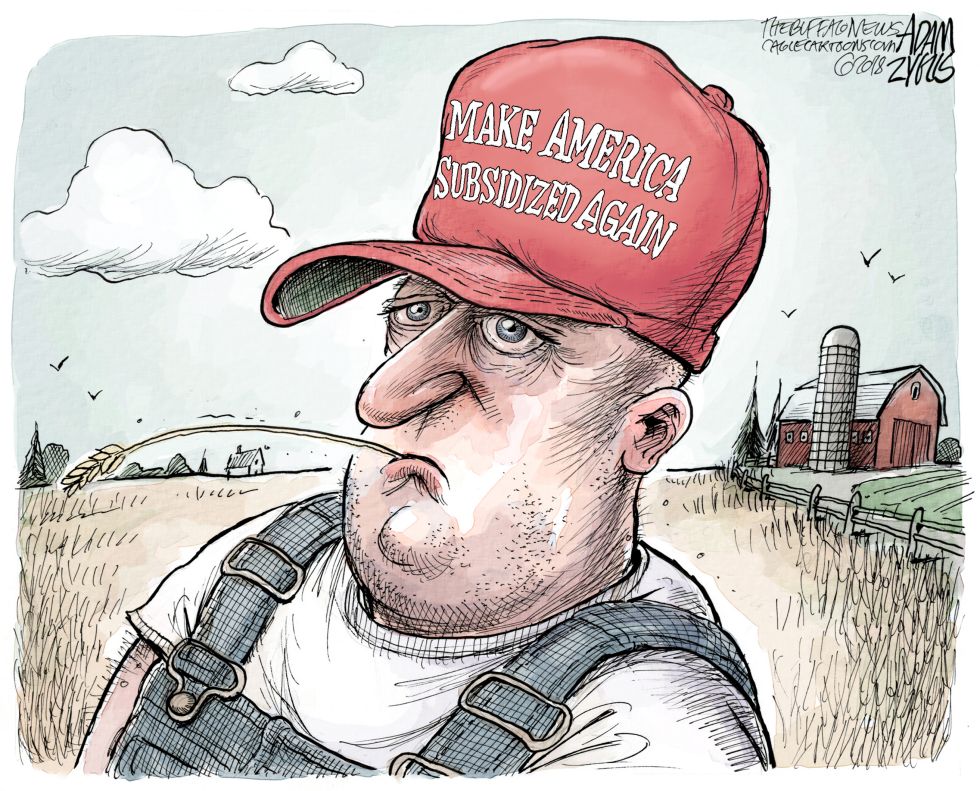  FARM BAILOUT by Adam Zyglis