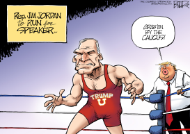 JIM JORDAN RUNS FOR SPEAKER by Nate Beeler