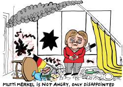 MERKEL CRITICISM IN GERMANY by Schot