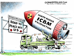 KIM ICBM PRODUCTUION by Dave Granlund