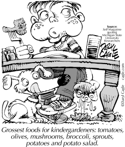 TRUE GROSSEST FOODS FOR KIDS by Daryl Cagle