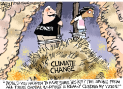 SMOKEY THE DENIER by Pat Bagley