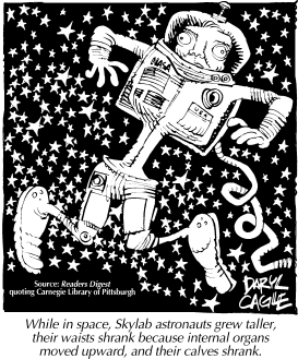 TRUE - ASTRONAUT BODY SHAPE by Daryl Cagle