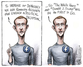 FACEBOOK PURGE by Adam Zyglis