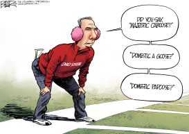 URBAN MEYER - OHIO STATE by Nate Beeler