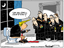 MILITARY COUP by Bob Englehart