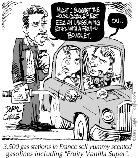 TRUE - FRENCH VANILLA GASOLINE by Daryl Cagle