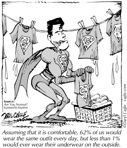 TRUE - SUPERMAN UNDERWEAR by Daryl Cagle