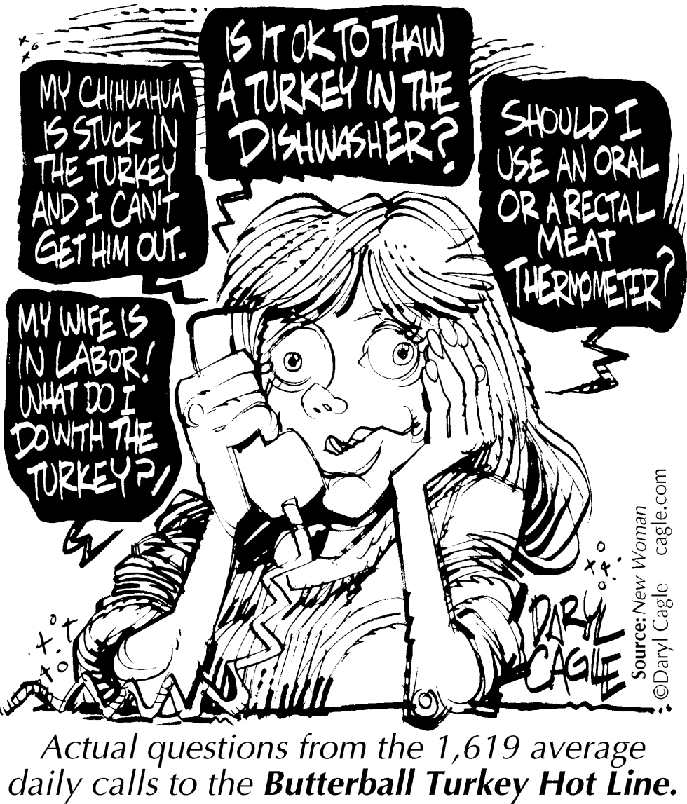  TRUE - TURKEY HOTLINE by Daryl Cagle