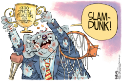 OHIO GOP SLAM DUNK by Rick McKee