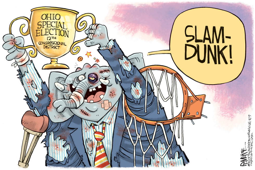  OHIO GOP SLAM DUNK by Rick McKee