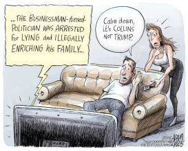 ENRICHING HIS FAMILY by Adam Zyglis