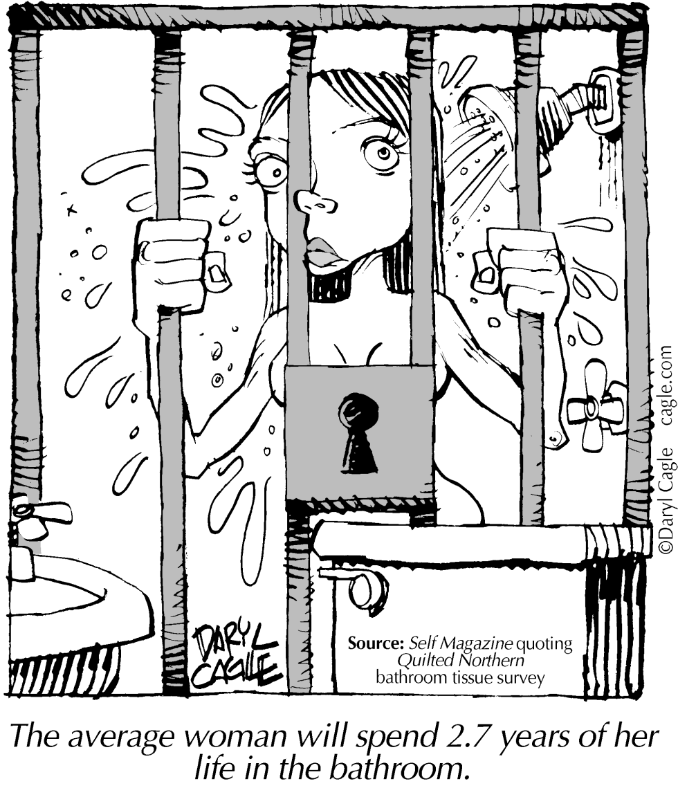  TRUE - YEAR IN THE BATHROOM by Daryl Cagle