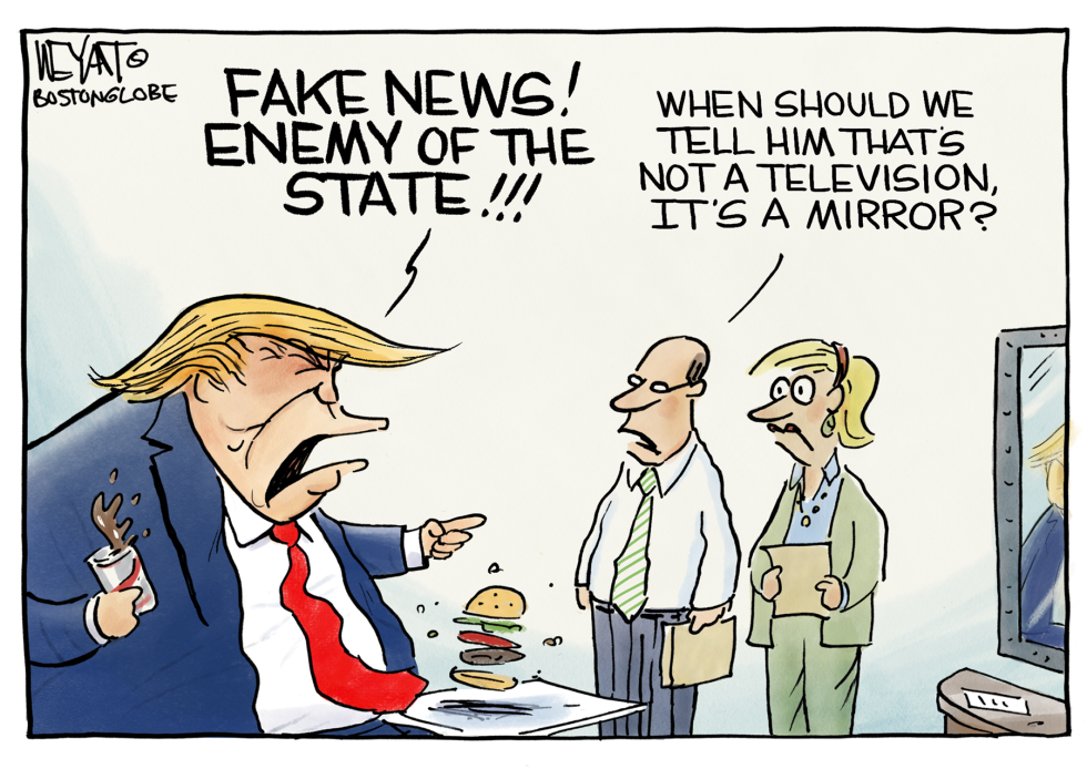  TRUMP - ENEMY OF THE STATE by Christopher Weyant