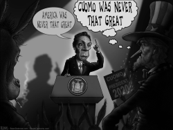 CUOMO AMERICA NOT GREAT by Sean Delonas