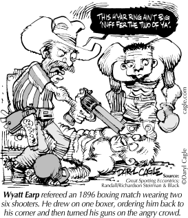 TRUE - WYATT EARP REFEREE by Daryl Cagle