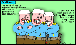 UN SOLDIERS IN GAZA by Yaakov Kirschen