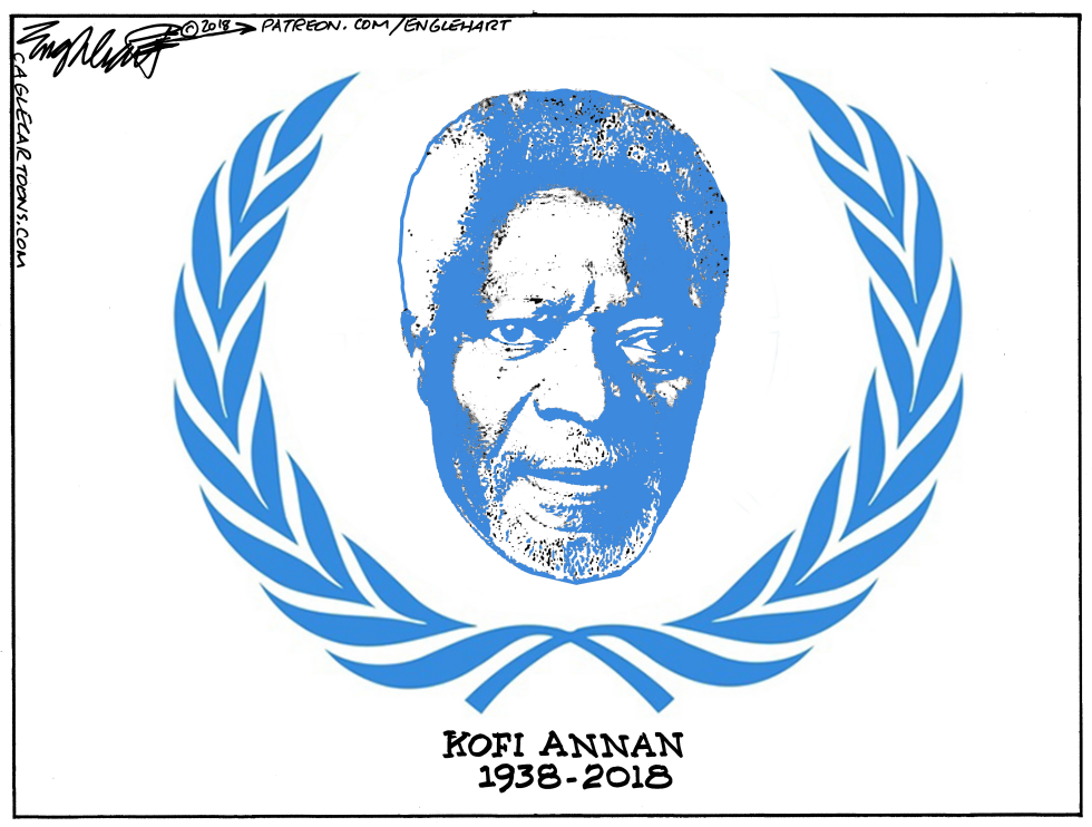  KOFI ANNAN by Bob Englehart