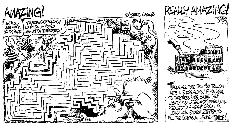  PUZZLE AMAZING ANTS ZUPPA AND THE COLLOSEUM IN ROME by Daryl Cagle