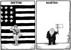 MURTHA SURRENDERS by Bob Englehart