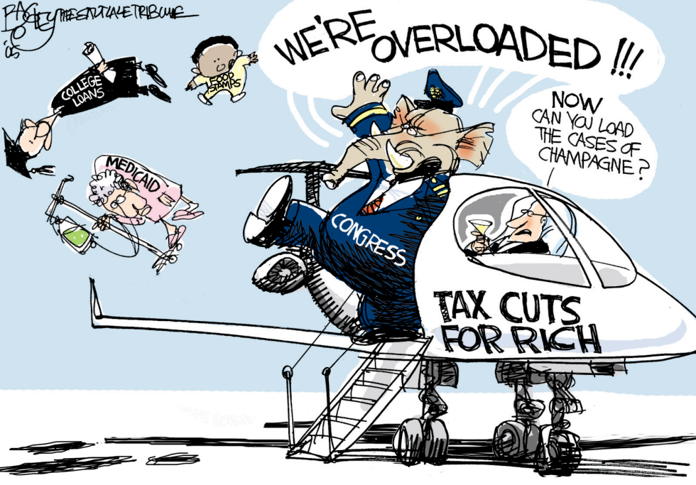  TAX CUTS FOR THE RICH by Pat Bagley