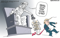 TRUMP - OH, JUSTICE by Mike Keefe