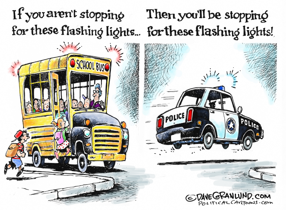  SCHOOL BUS SAFETY by Dave Granlund