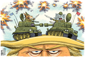 WAR ON TRUMP by Rick McKee