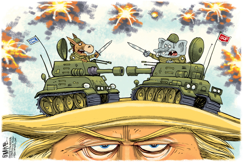  WAR ON TRUMP by Rick McKee