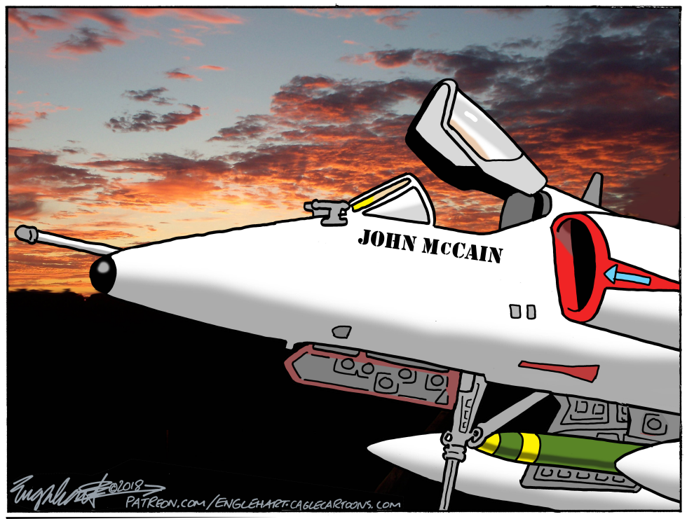  MCCAIN MEMORIAL by Bob Englehart