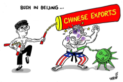 BUSH IN CHINA - 1 by Stephane Peray