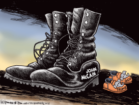 JOHN MCCAIN RIP by Kevin Siers