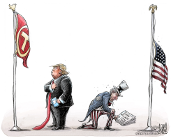 KNEELING by Adam Zyglis