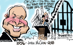 JOHN MCCAIN -RIP by Milt Priggee