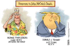 TRUMP MCCAIN DEATH by Rick McKee