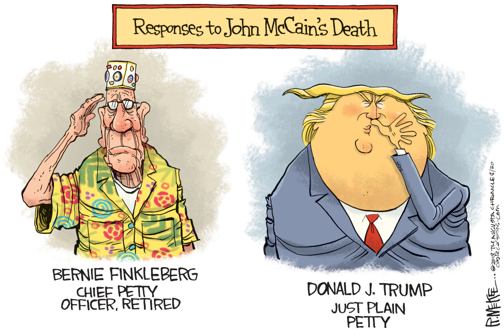  TRUMP MCCAIN DEATH by Rick McKee