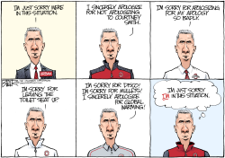 LOCAL OH URBAN MEYER SORRY by Nate Beeler