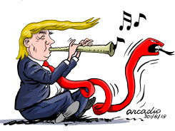 THE ENCHANTED TIE OF TRUMP by Arcadio Esquivel