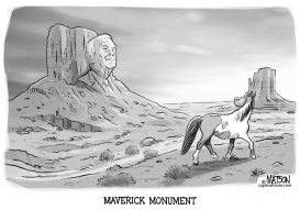 MCCAIN MAVERICK MOMUMENT by RJ Matson