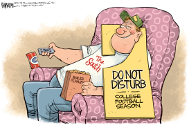 COLLEGE FOOTBALL by Rick McKee