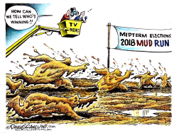 MIDTERM MUD RUN 2018 by Dave Granlund