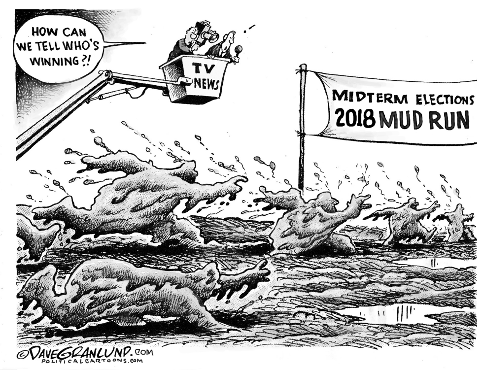  MIDTERM MUD RUN 2018 by Dave Granlund