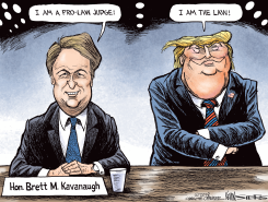 JUDGE KAVANAUGH by Kevin Siers