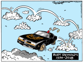 BURT REYNOLDS by Bob Englehart