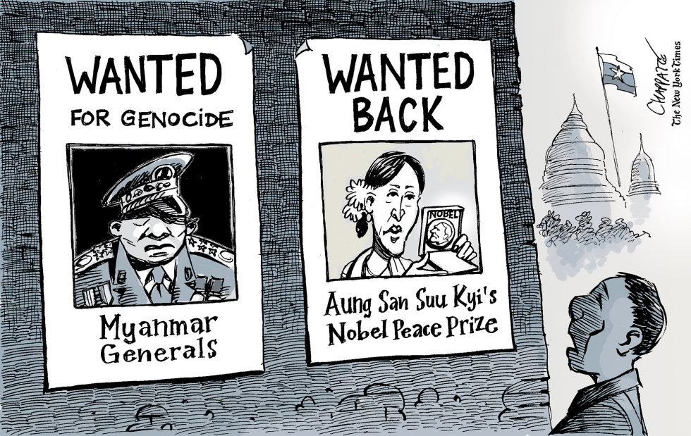  MYANMAR AND THE WORLD by Patrick Chappatte