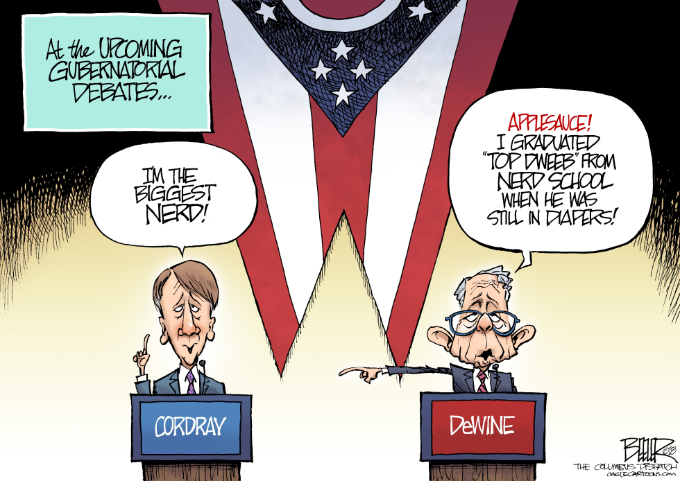  LOCAL OH CORDRAY VS DEWINE by Nate Beeler