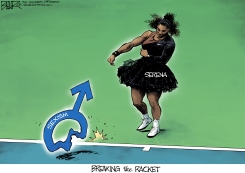 SERENA WILLIAMS by Nate Beeler