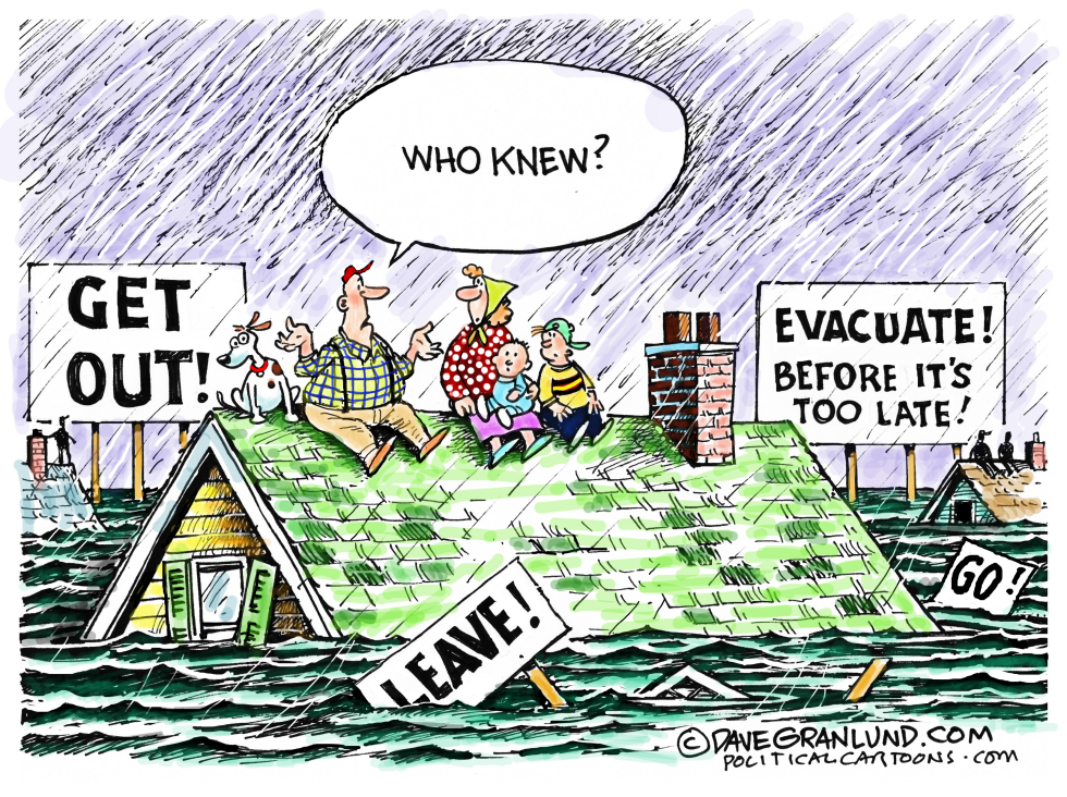  HURRICANE EVACUATION ORDERS by Dave Granlund