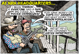 NRA VIGILANTE JUSTICE by Wolverton